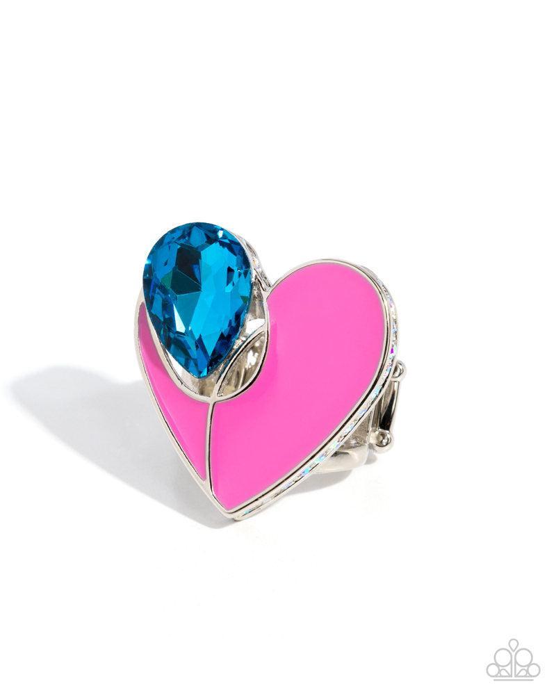 Heartfelt Hello Multi Pink & Blue Ring - Paparazzi Accessories