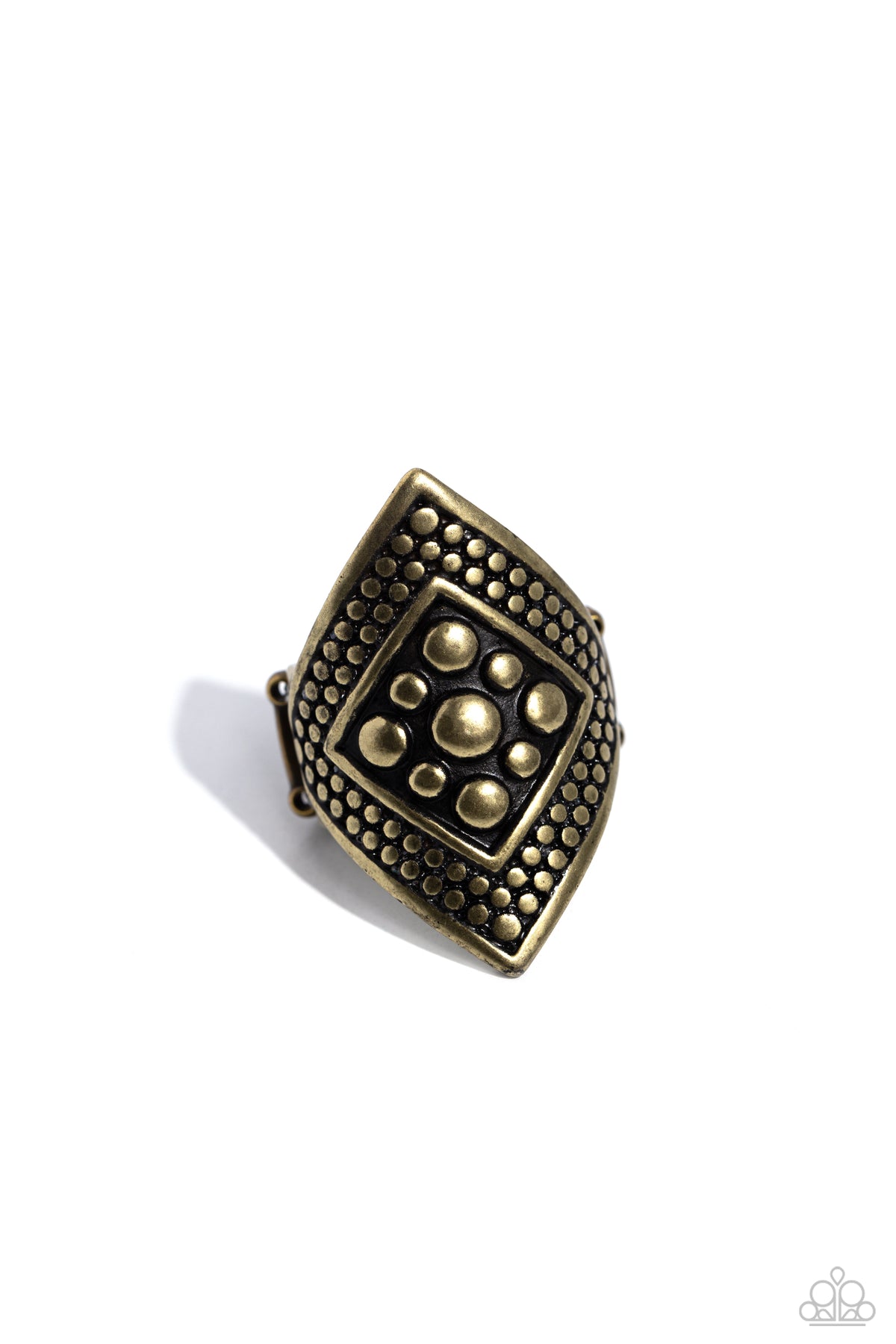 Hey Hot STUD Brass Ring - Paparazzi Accessories