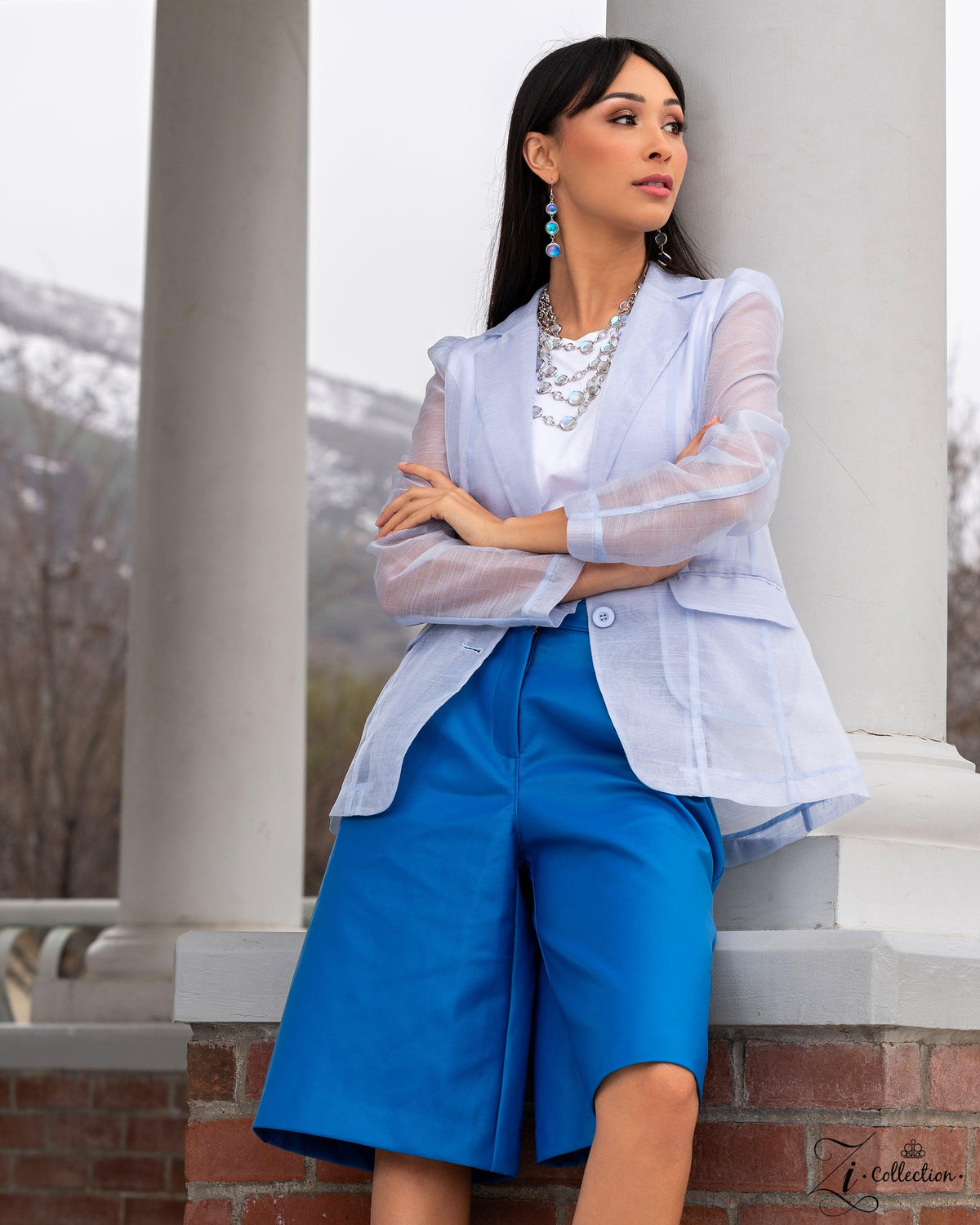 Hypnotic 2023 Zi Collection Necklace - Paparazzi Accessories stylized on model in casual dress - CarasShop.com - Paparazzi Jewelry by Cara Jewels