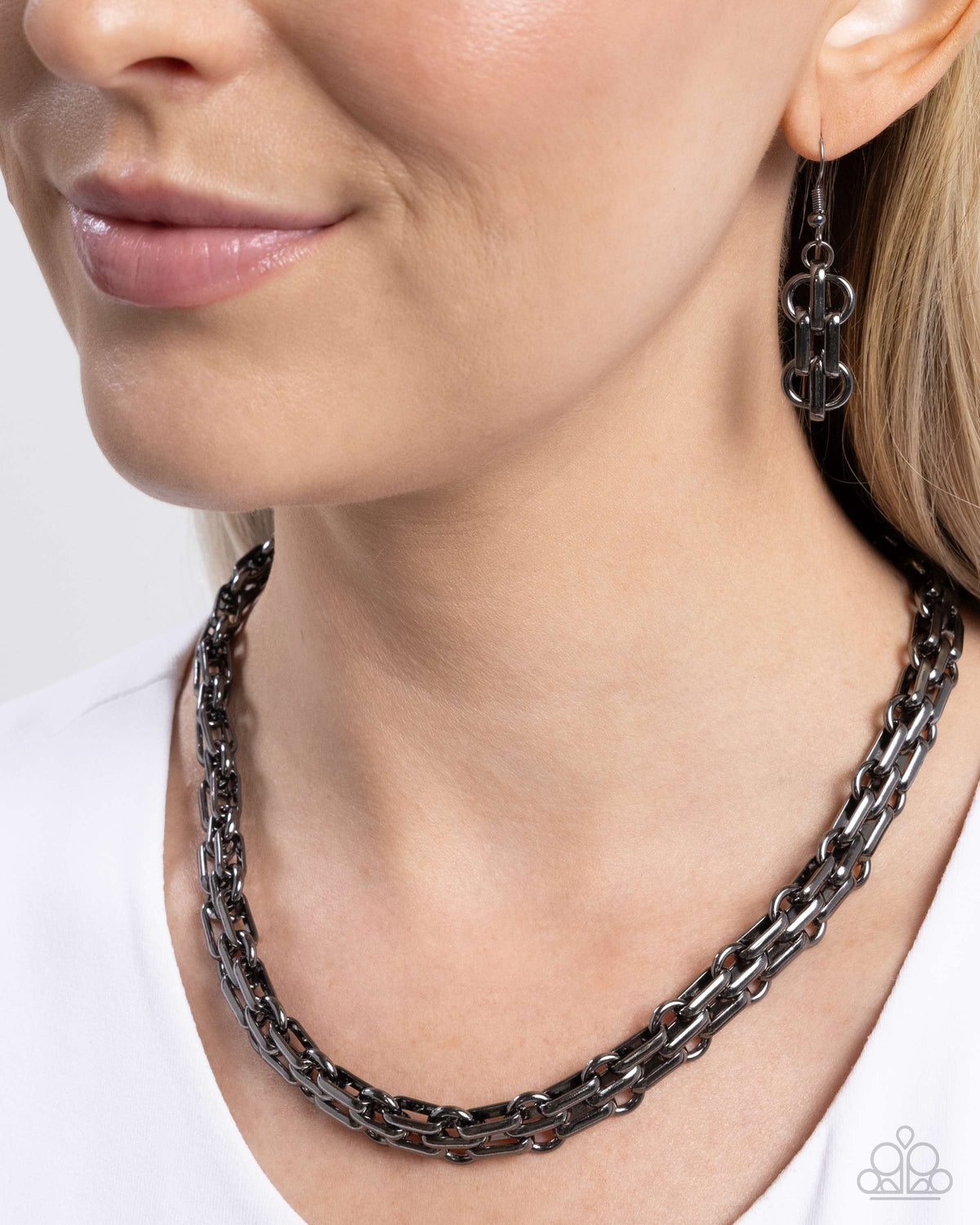 Immaculate Industry Black Necklace - Paparazzi Accessories