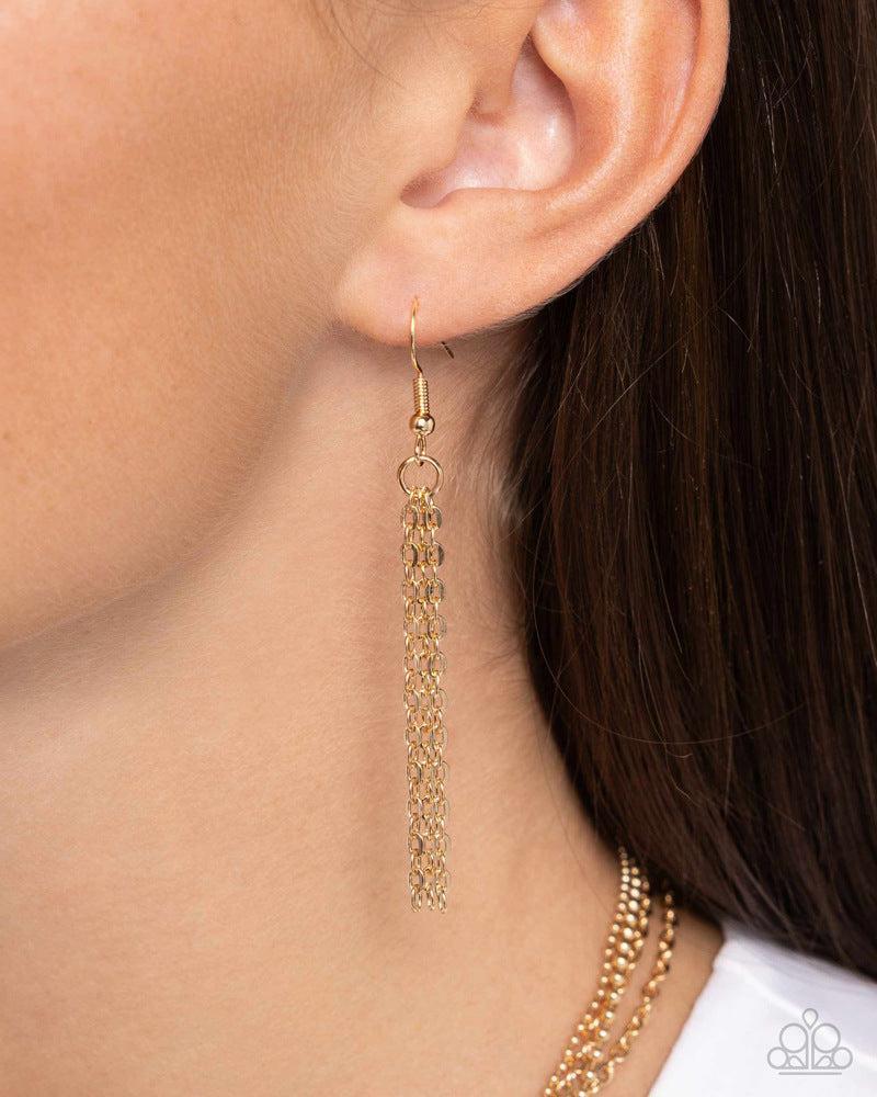 Industrial Independence Gold Necklace - Paparazzi Accessories