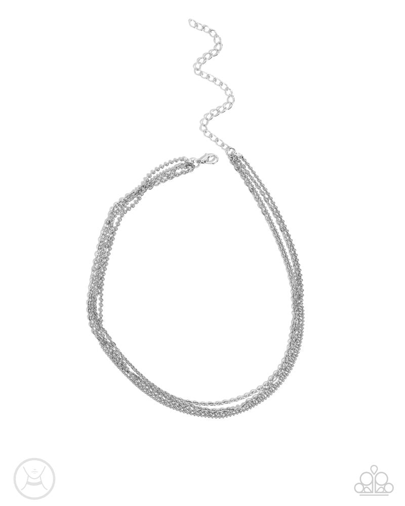 Industrial Independence Silver Necklace - Paparazzi Accessories