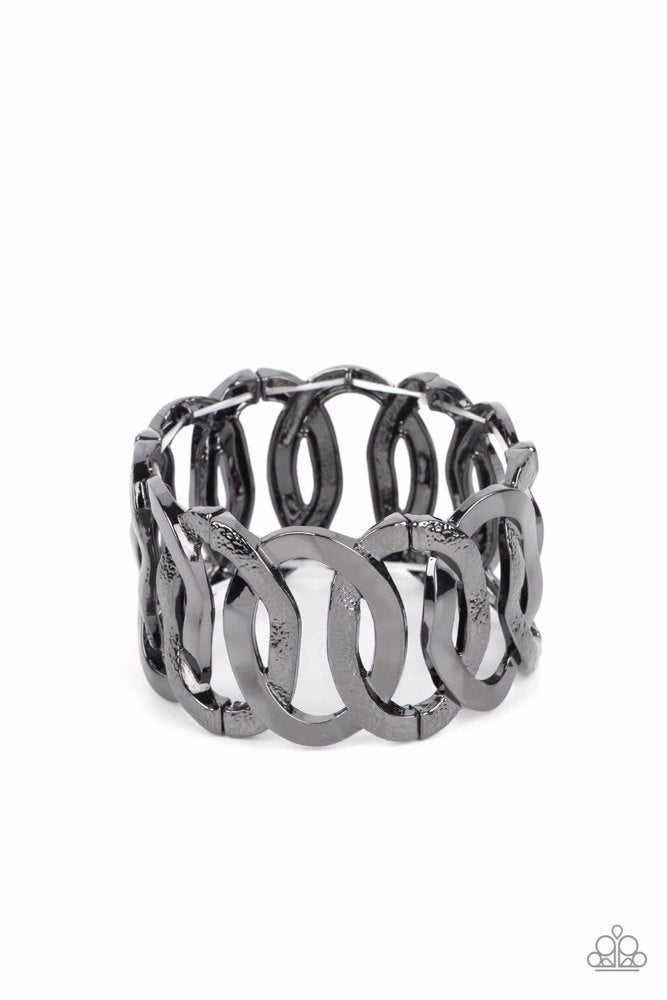 Industrial Indulgence Black Bracelet - Paparazzi Accessories