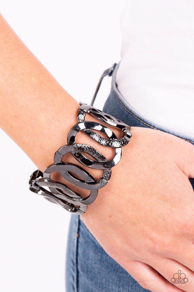 Industrial Indulgence Black Bracelet - Paparazzi Accessories