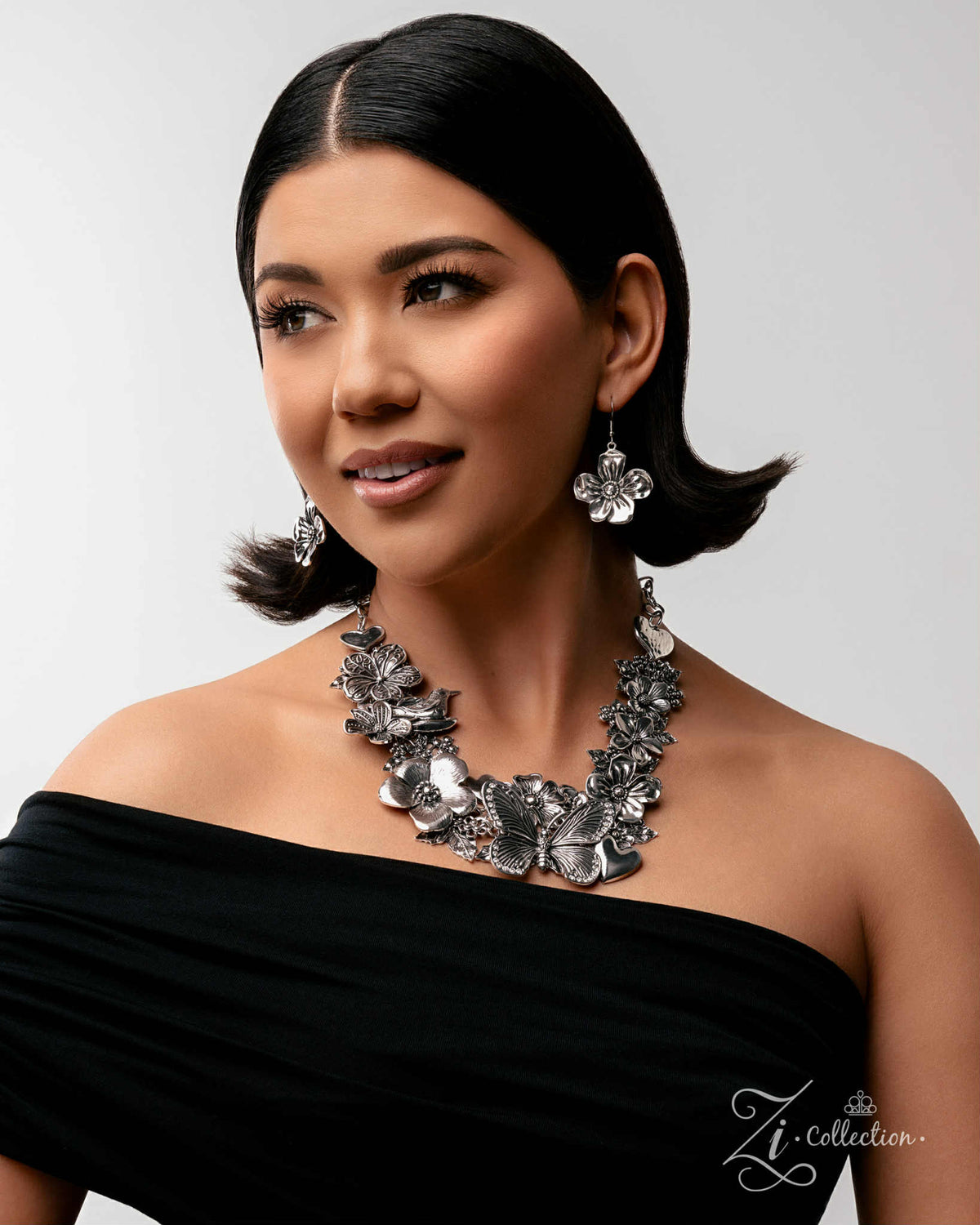 Inquisitive 2025 Zi Collection Necklace - Paparazzi Accessories stylized on model wearing black - CarasShop.com - Paparazzi Jewelry by Cara Jewels