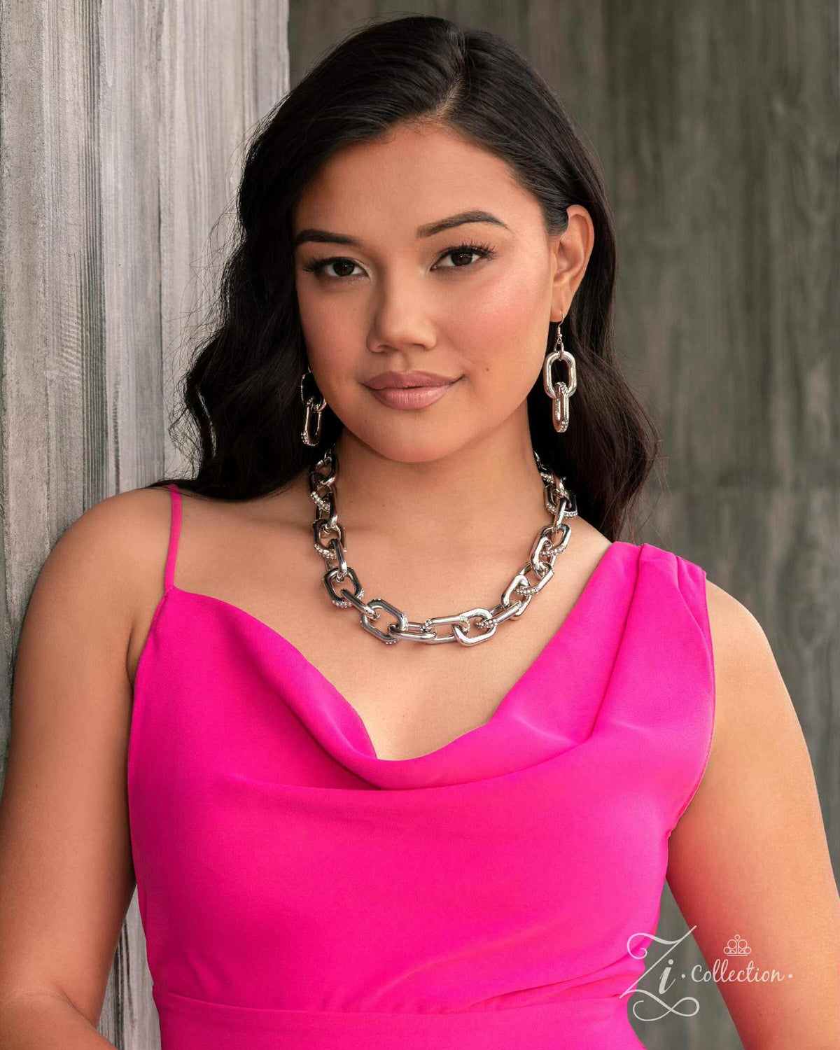 Insistent 2025 Zi Collection Necklace - Paparazzi Accessories stylized on model in casual dress - CarasShop.com - Paparazzi Jewelry by Cara Jewels