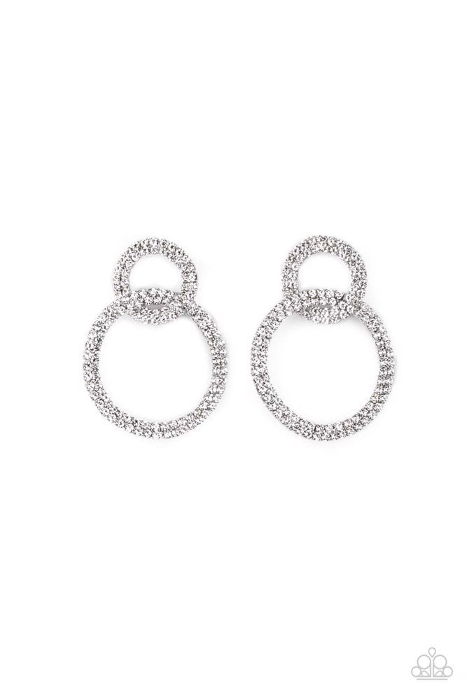 Intensely Icy Black Earrings - Paparazzi Accessories