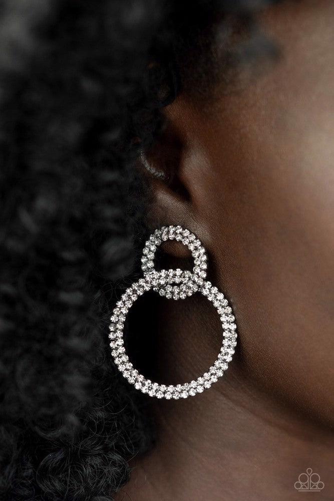 Intensely Icy Black Earrings - Paparazzi Accessories