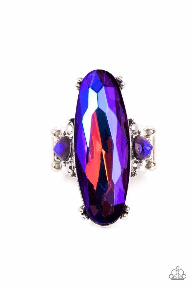 Interdimensional Dimension Blue Ring - Paparazzi Accessories