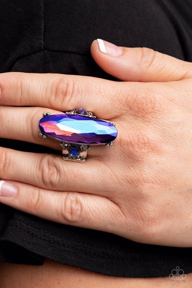 Interdimensional Dimension Blue Ring - Paparazzi Accessories