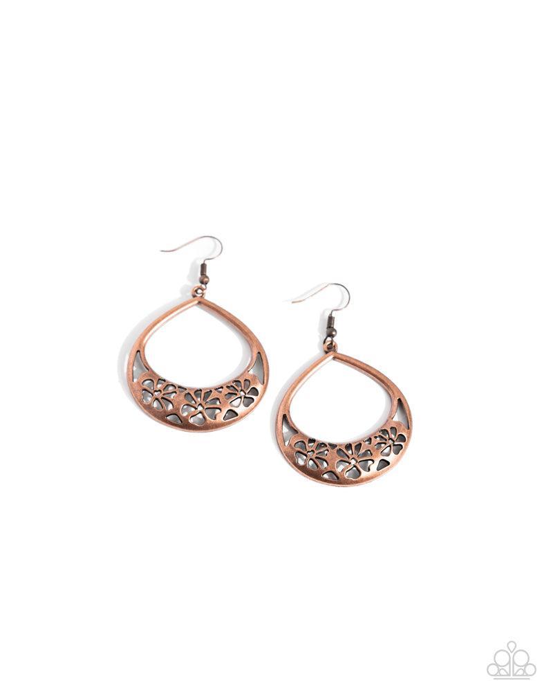 Island Ambrosia Copper Earrings - Paparazzi Accessories