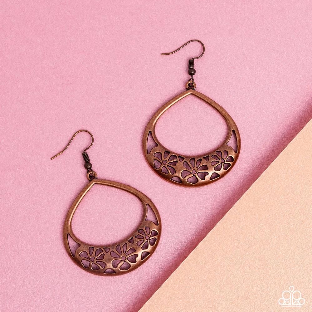 Island Ambrosia Copper Earrings - Paparazzi Accessories