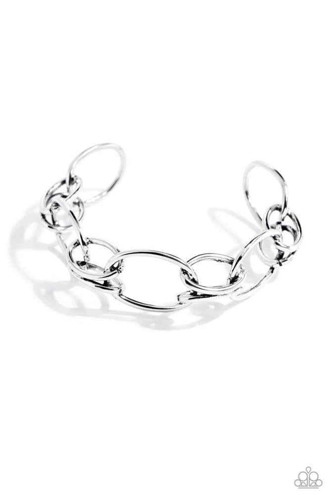 LINK or Swim  Silver Bracelet - Paparazzi Accessories