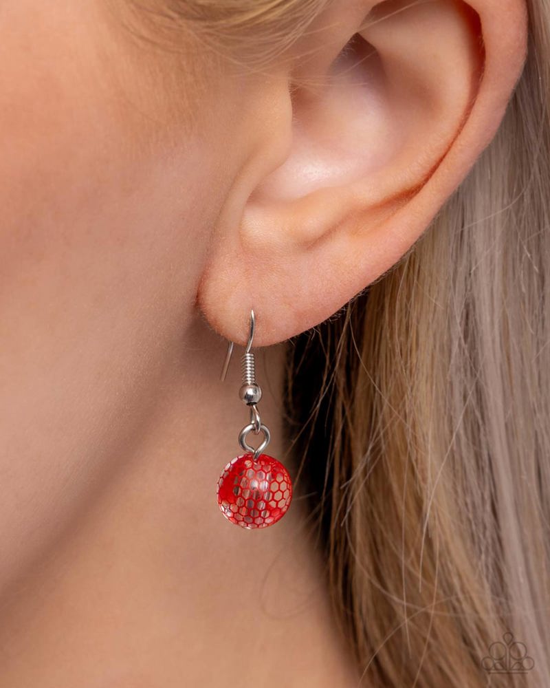 Lace Maker Red Necklace - Paparazzi Accessories