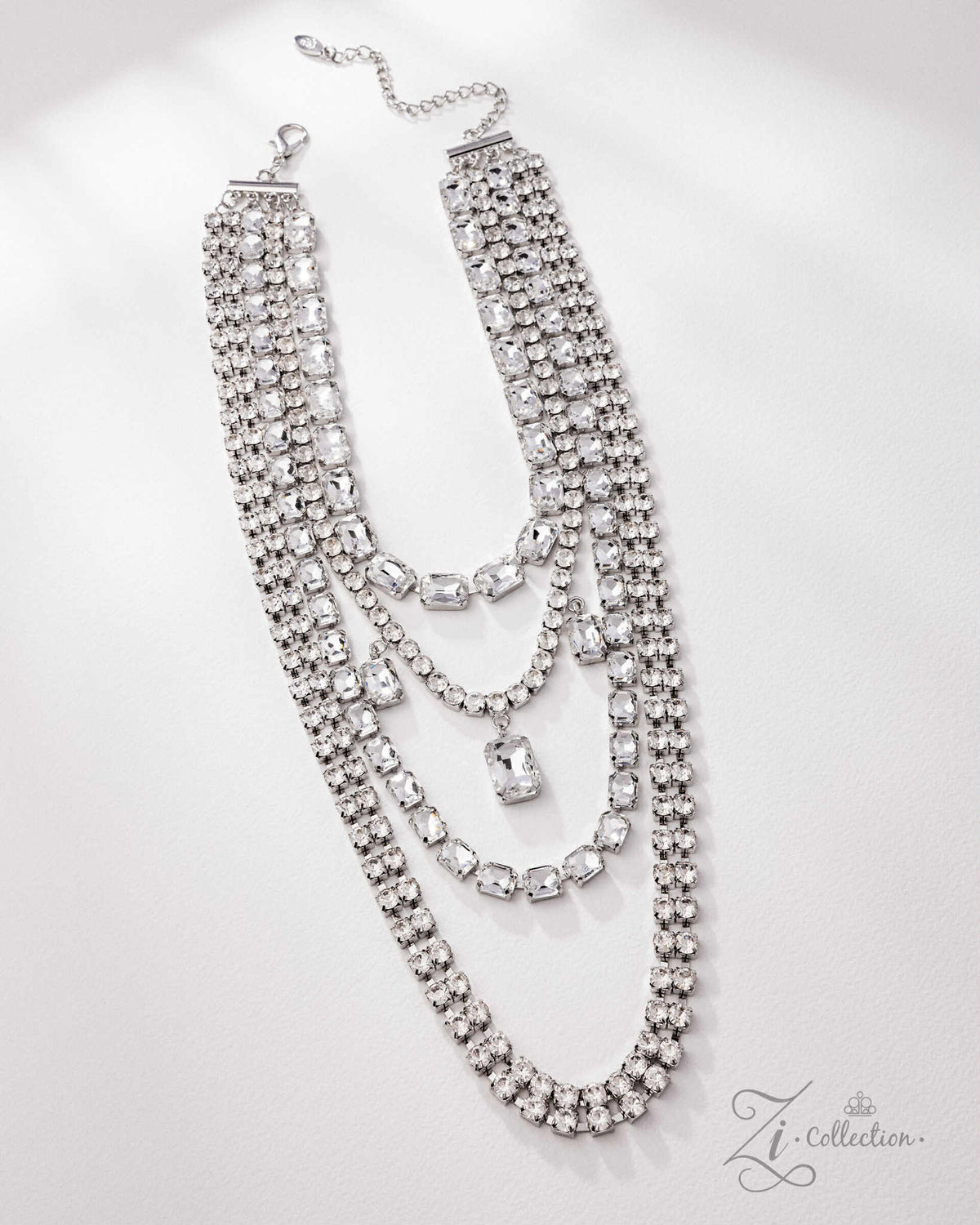 Lavish 2025 Zi Collection Necklace - Paparazzi Accessories- Flat Lay -CarasShop.com - Paparazzi Jewelry by Cara Jewels