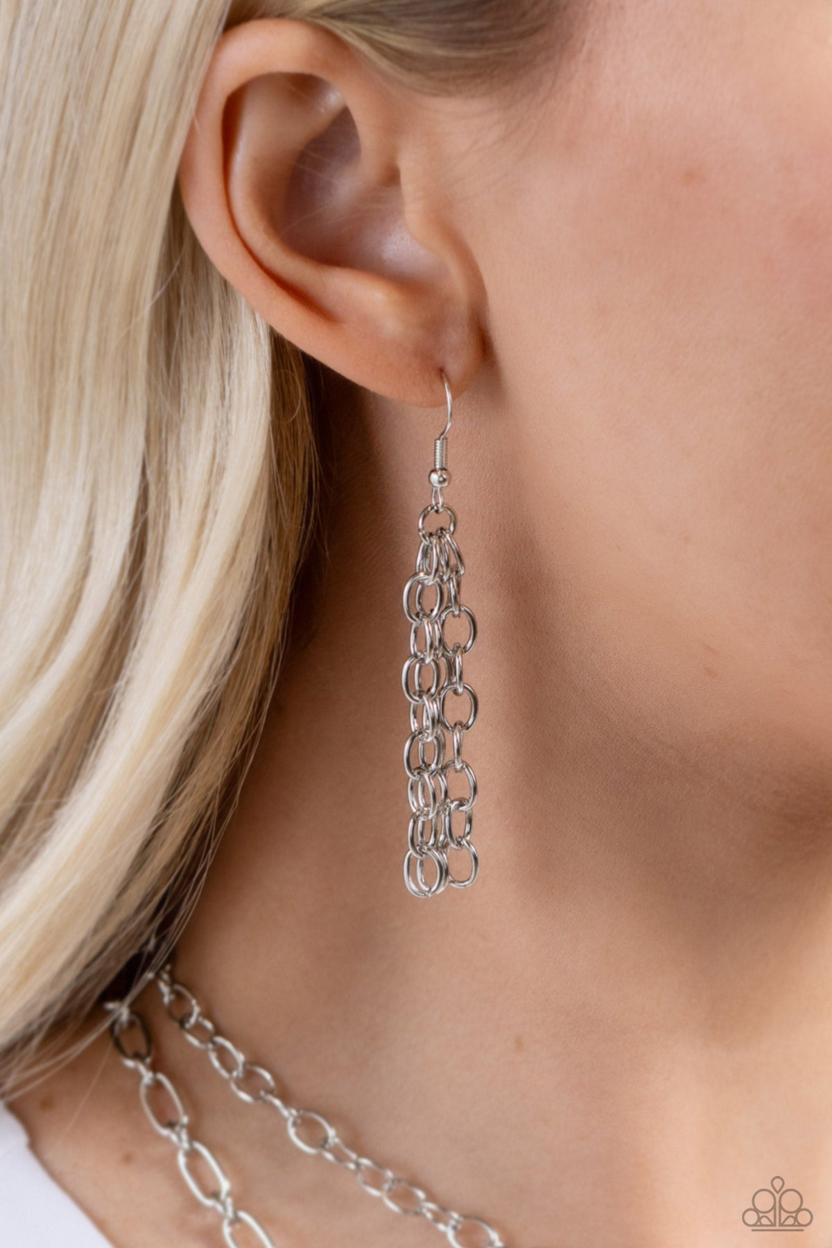 Layered Love Purple Gem Heart Necklace - Paparazzi Accessories - free matching earrings -CarasShop.com - Paparazzi Jewelry by Cara Jewels