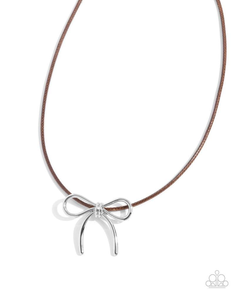 Leisurely Ladylike Brown Necklace - Paparazzi Accessories