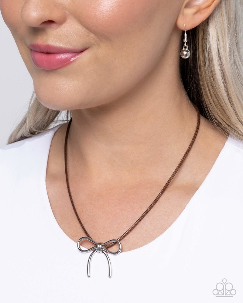 Leisurely Ladylike Brown Necklace - Paparazzi Accessories