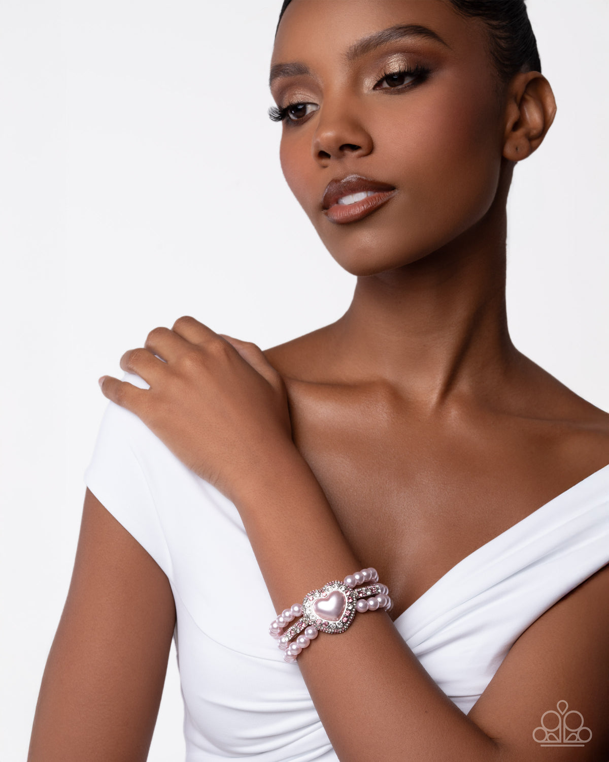 Lifelong Love Letter Pink Pearl Heart Bracelet - Paparazzi Accessories