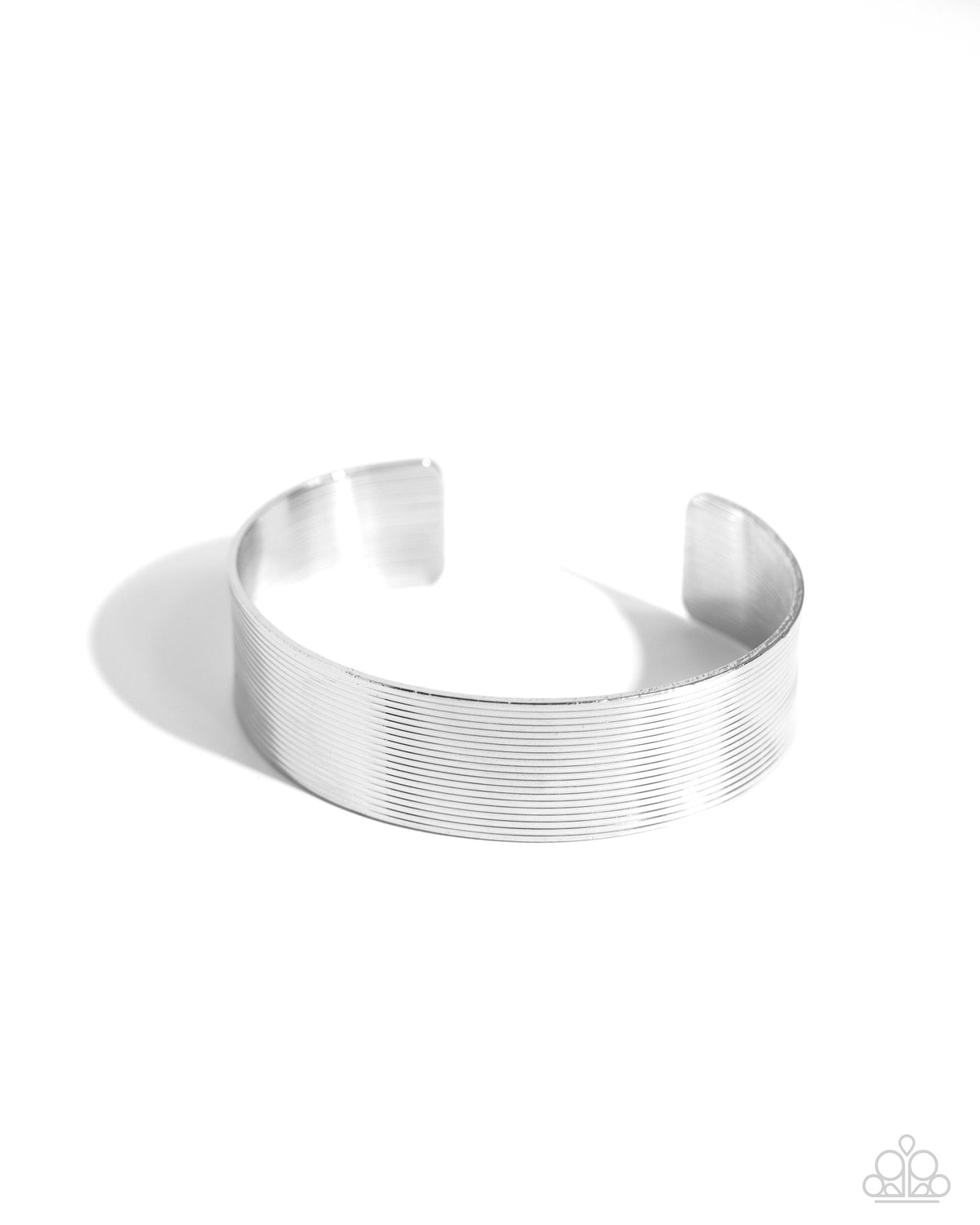 Linear Layers Silver Bracelet - Paparazzi Accessories