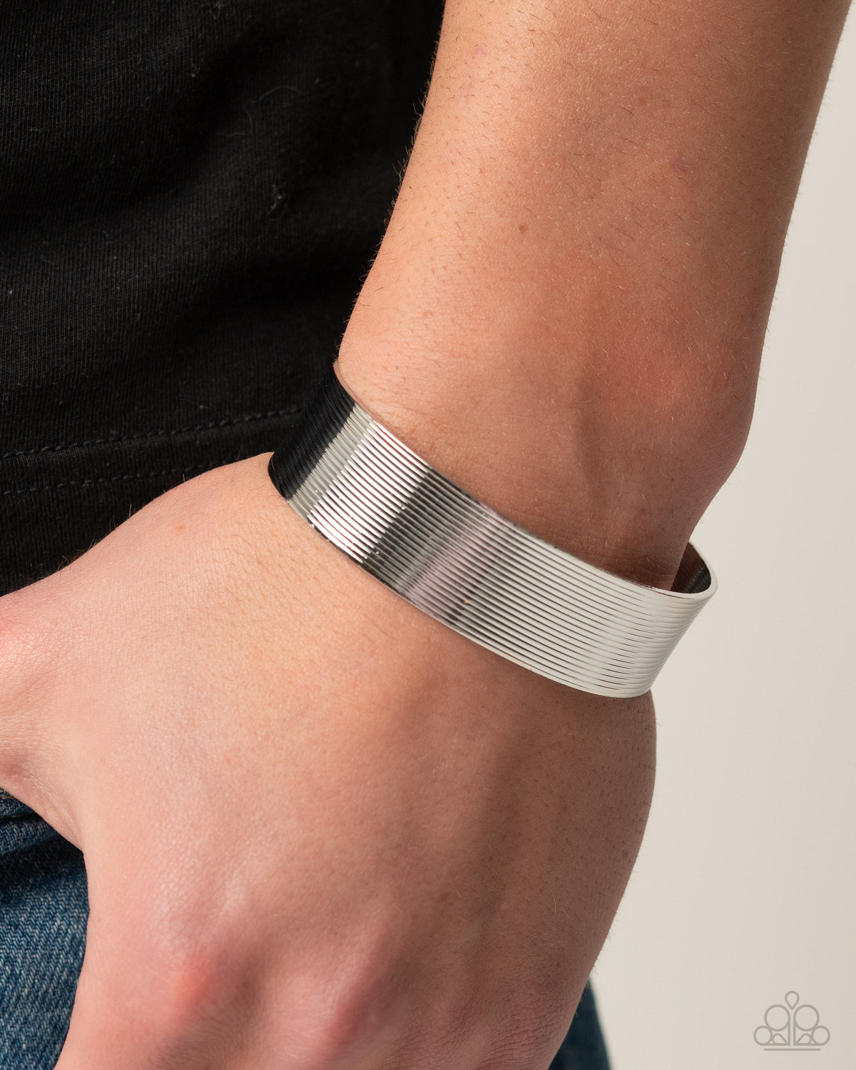 Linear Layers Silver Bracelet - Paparazzi Accessories