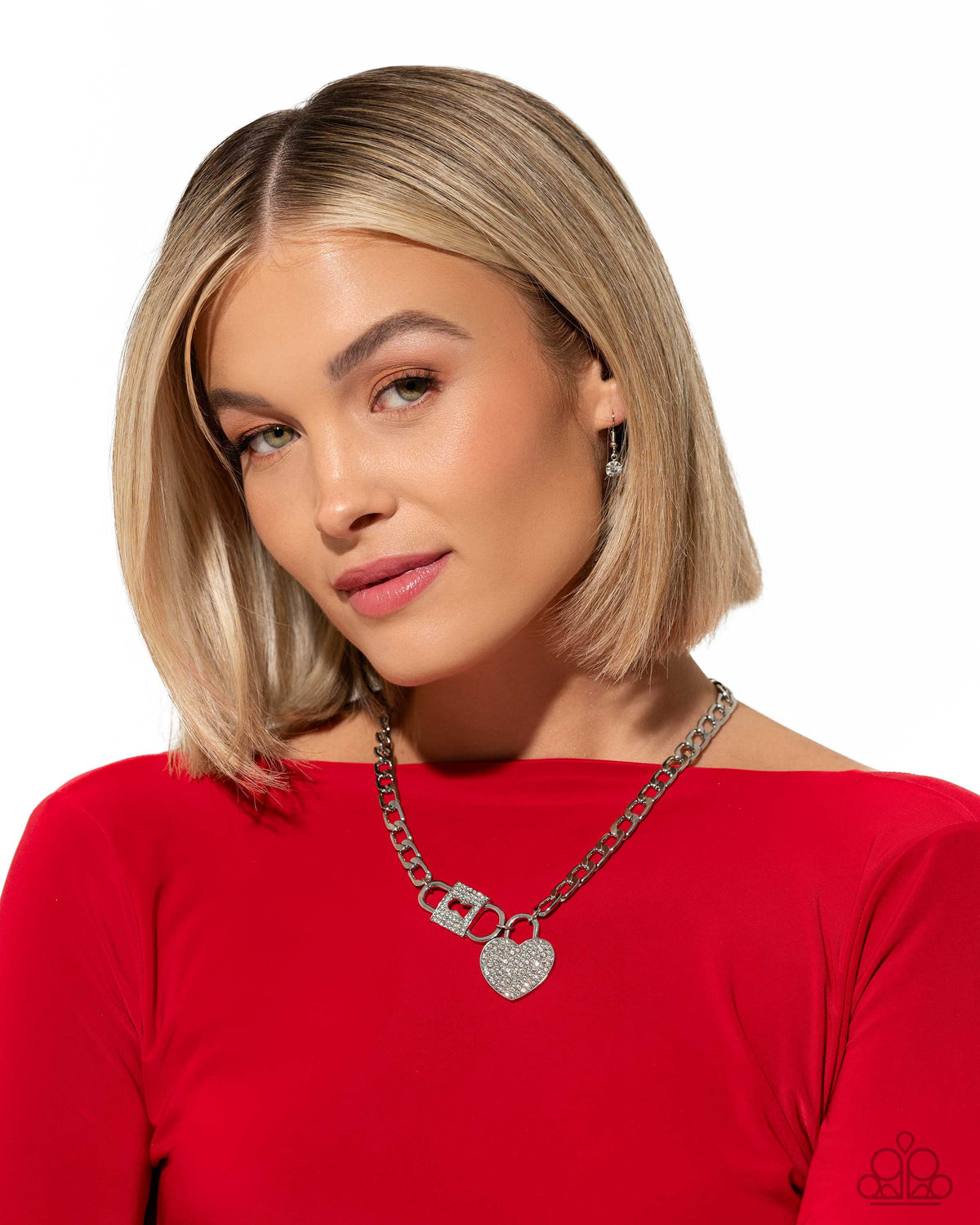 Lock Up Your Love White Necklace - Paparazzi Accessories