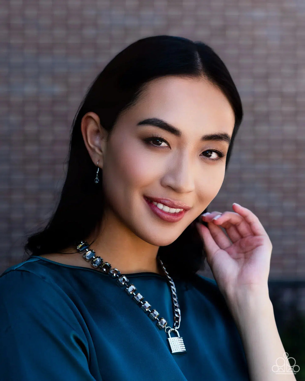 LOCK and Roll Silver Necklace - Paparazzi Accessories