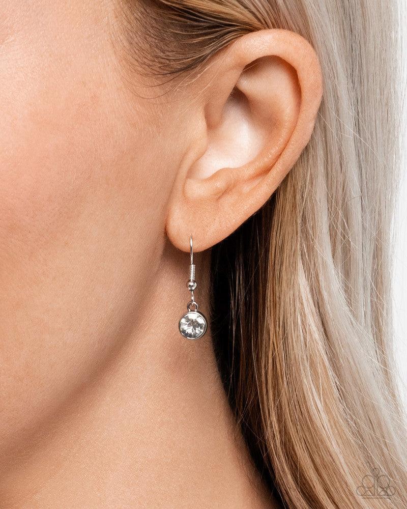 London Layers Green & White Rhinestone Bolo Necklace - Paparazzi Accessories