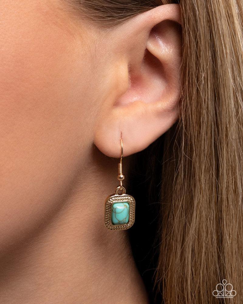 Longhorn Leisure Gold Necklace - Paparazzi Accessories