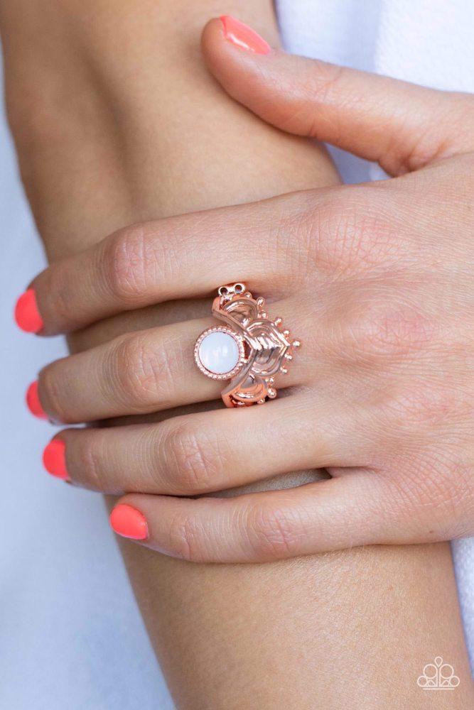 Lotus Solstice Copper Ring - Paparazzi Accessories