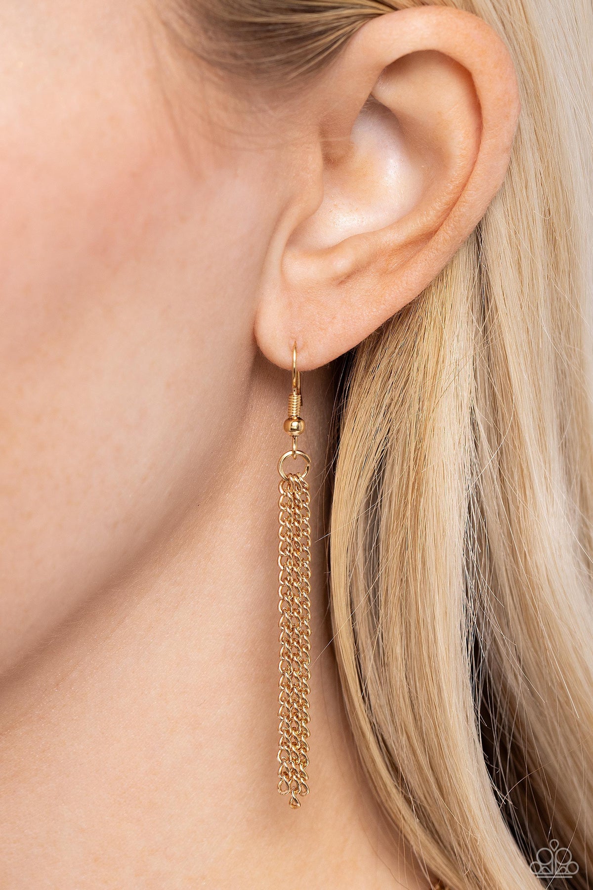 Love Coupon Gold Valentine Charm Necklace - Paparazzi Accessories - free matching earrings -CarasShop.com - Paparazzi Jewelry by Cara Jewels