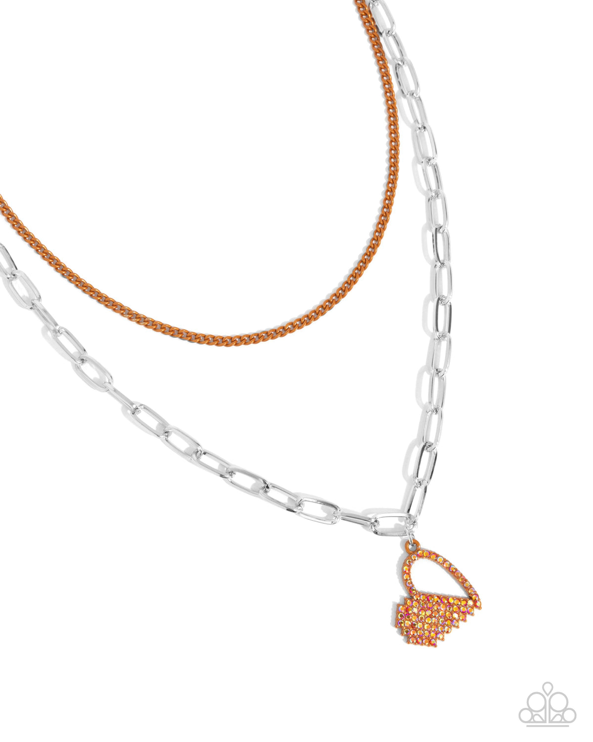 Love Comes and Goes... Orange Necklace - Paparazzi Accessories