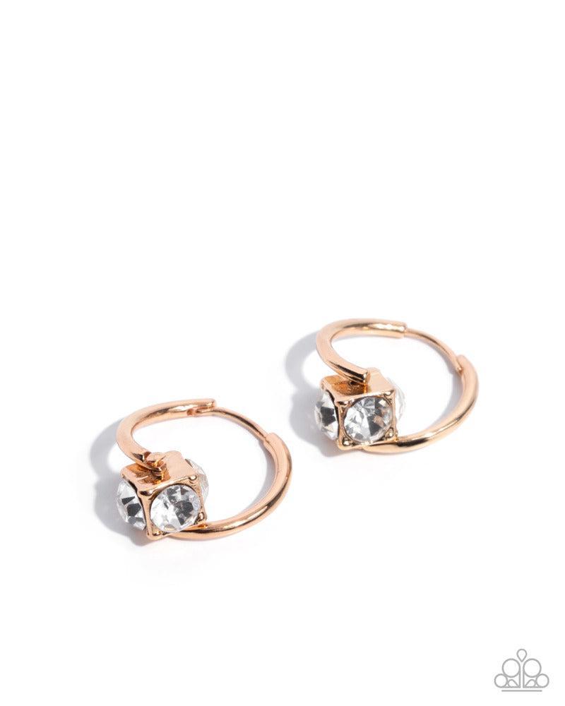 Luminescent Lighthouse Gold Earrings - Paparazzi Accessories