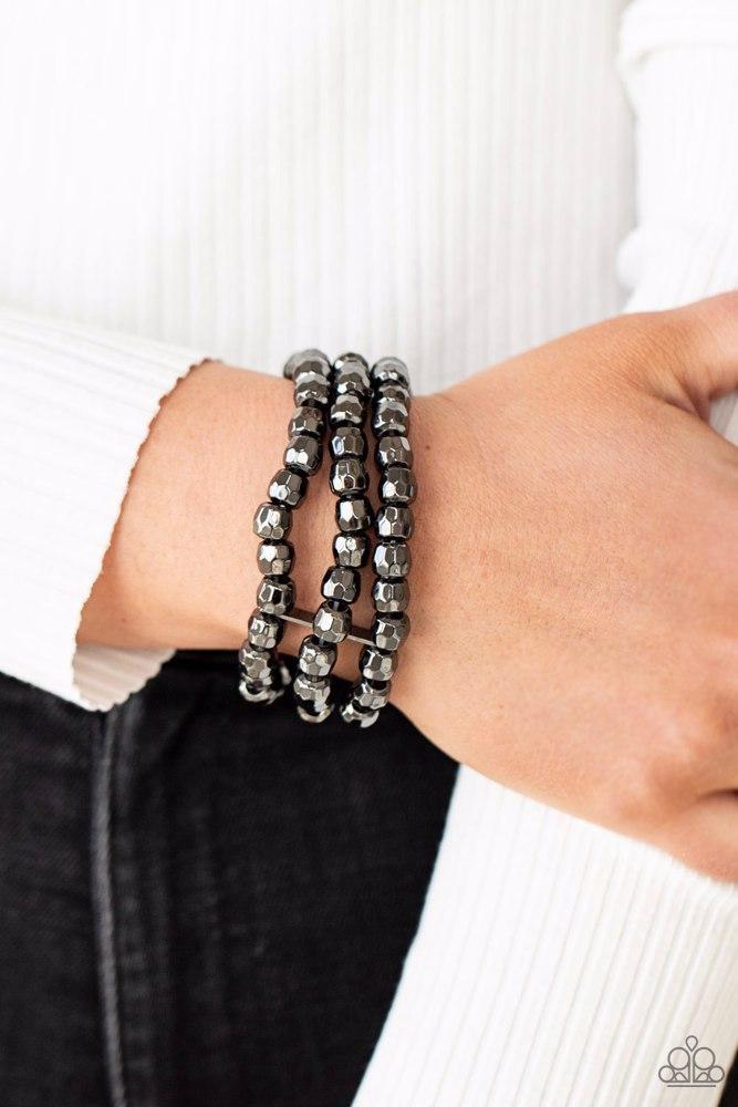Magnetically Maven Black Bracelet - Paparazzi Accessories