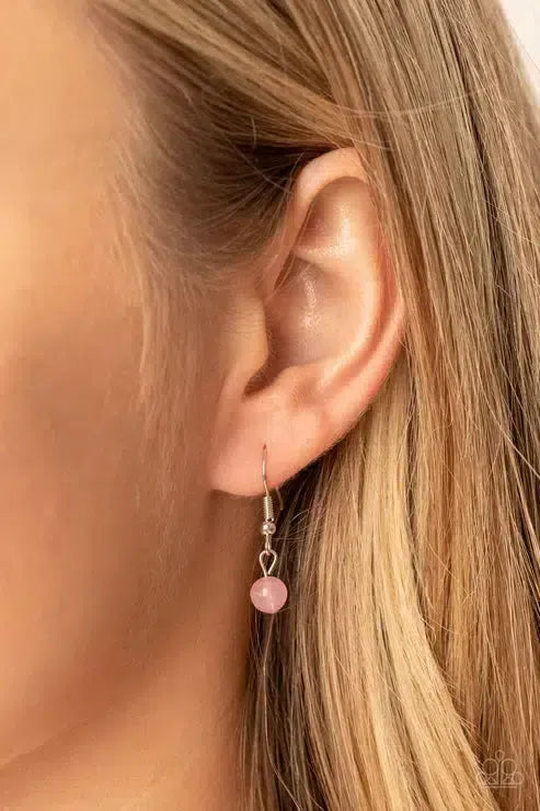 Magnificent Manifestation Pink Necklace - Paparazzi Accessories - free matching earrings -CarasShop.com - Paparazzi Jewelry by Cara Jewels