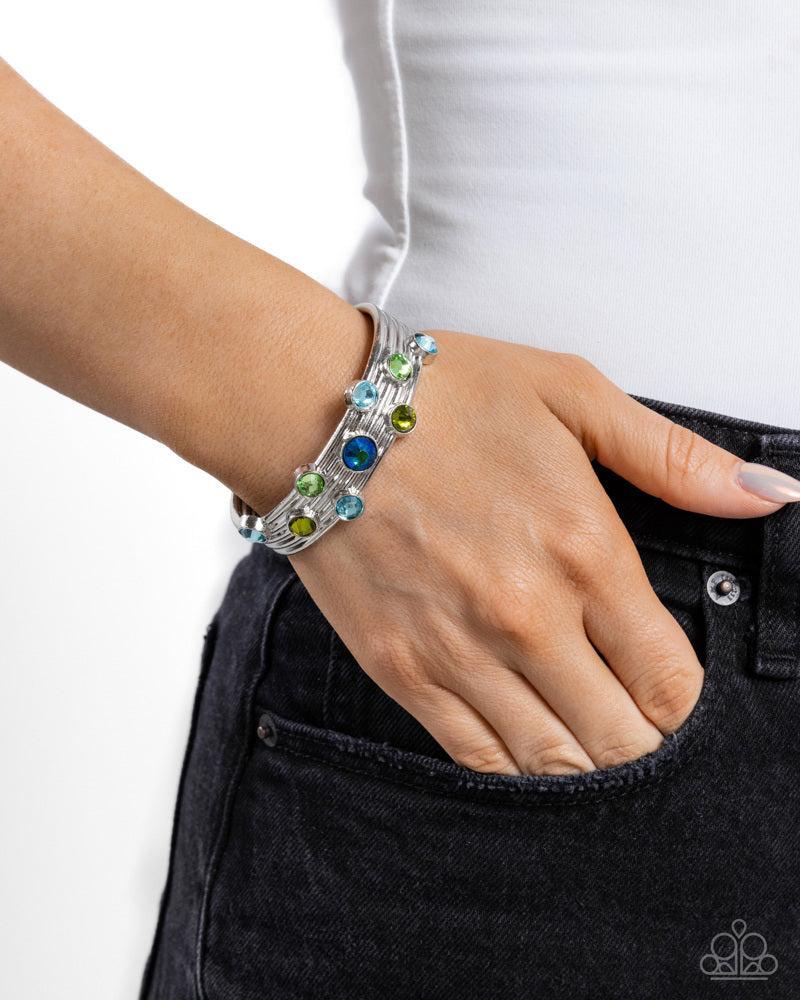 Majestic Medallions Green Bracelet - Paparazzi Accessories