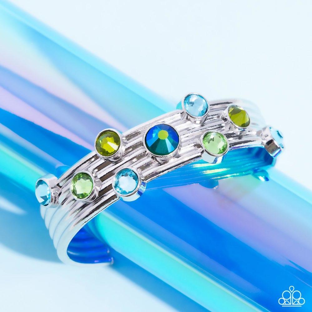 Majestic Medallions Green Bracelet - Paparazzi Accessories