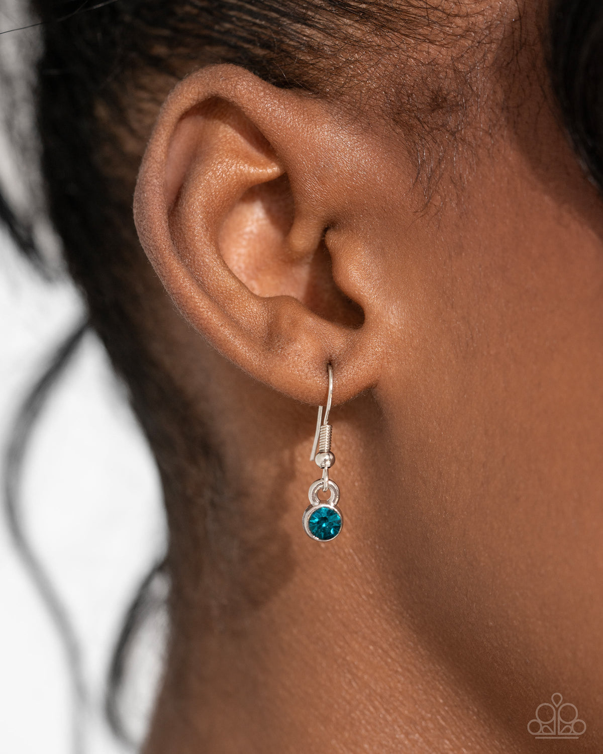 Manufactured Majesty Blue & Iridescent Rhinestone Necklace - Paparazzi Accessories - free matching earrings -CarasShop.com - Paparazzi Jewelry by Cara Jewels