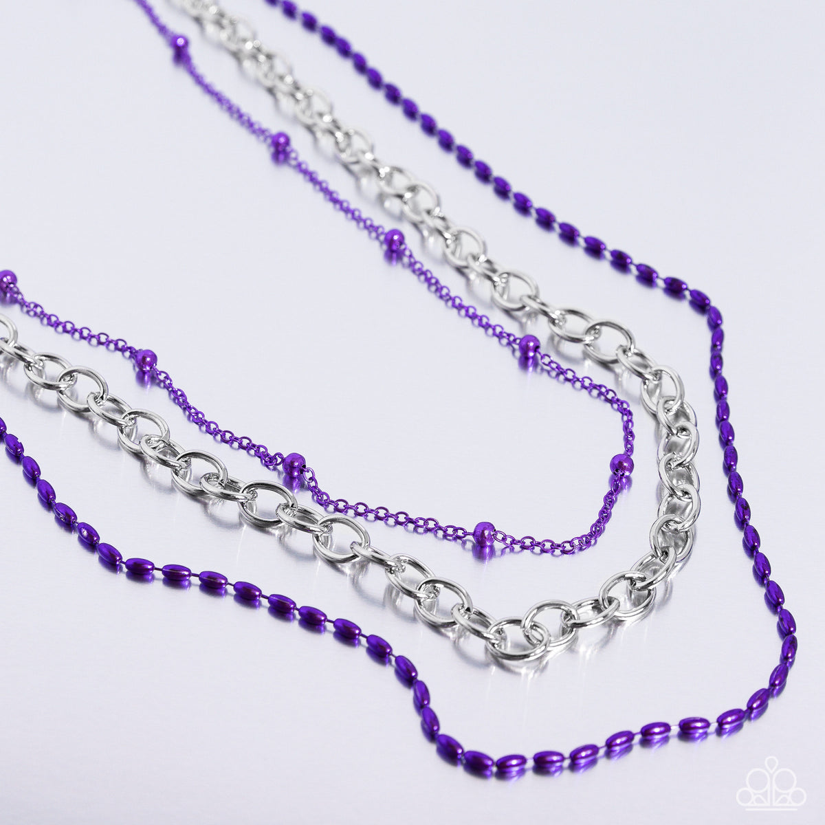 Mardi Gras Mayhem Purple Necklace - Paparazzi Accessories