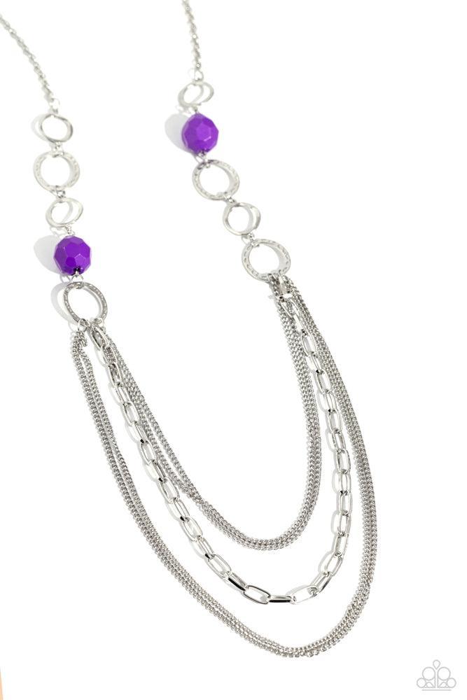Margarita Masquerades Purple Necklace - Paparazzi Accessories