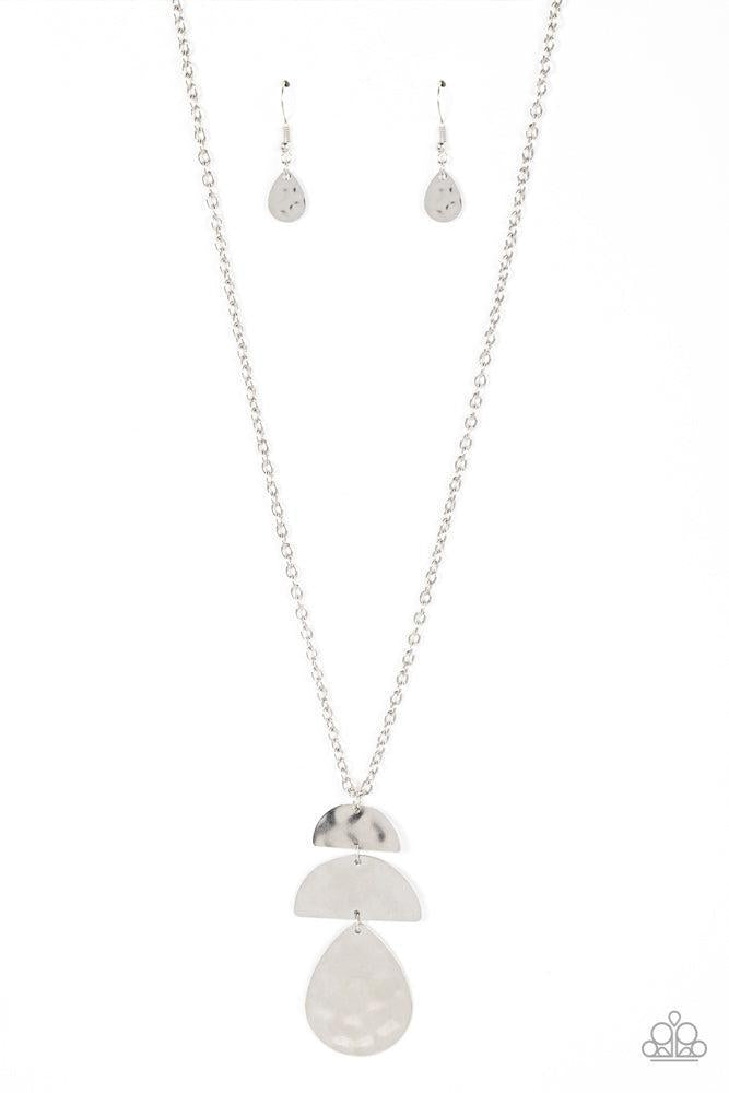 Mayan Mystery Silver Necklace - Paparazzi Accessories