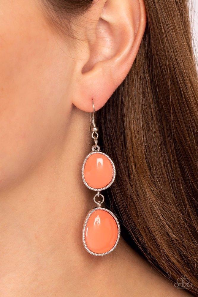 Mediterranean Myth Orange Earrings - Paparazzi Accessories