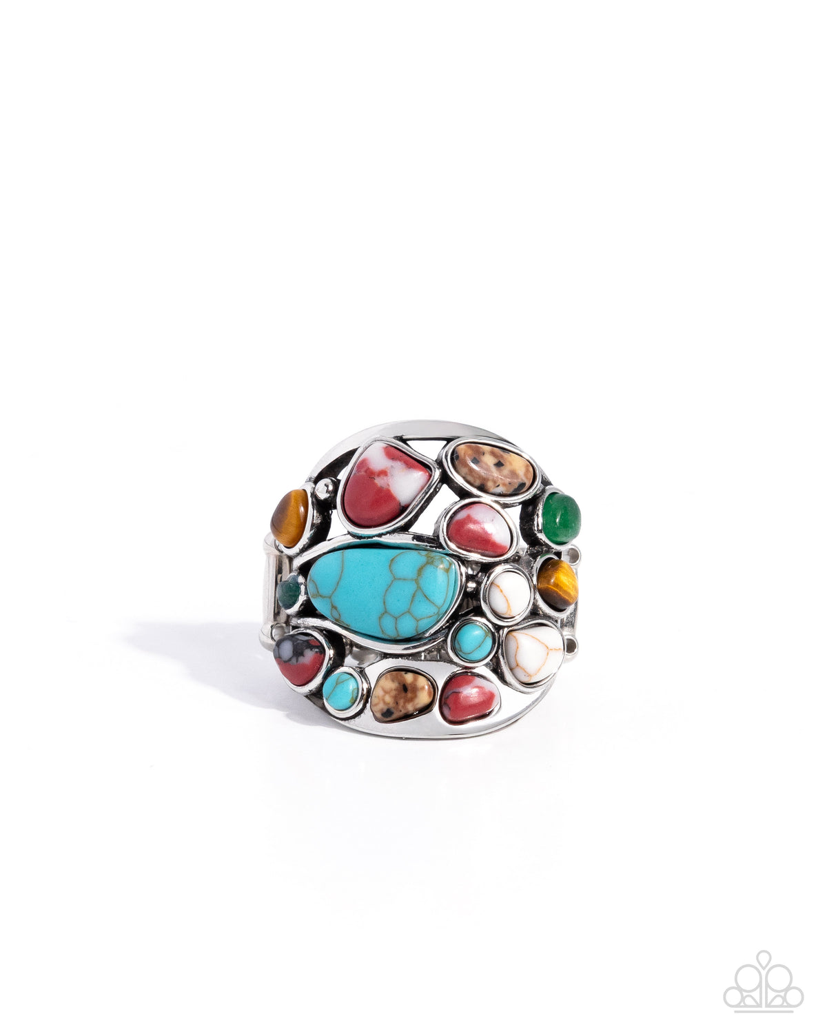 Medley Mayhem Multi Stone Ring - Paparazzi Accessories