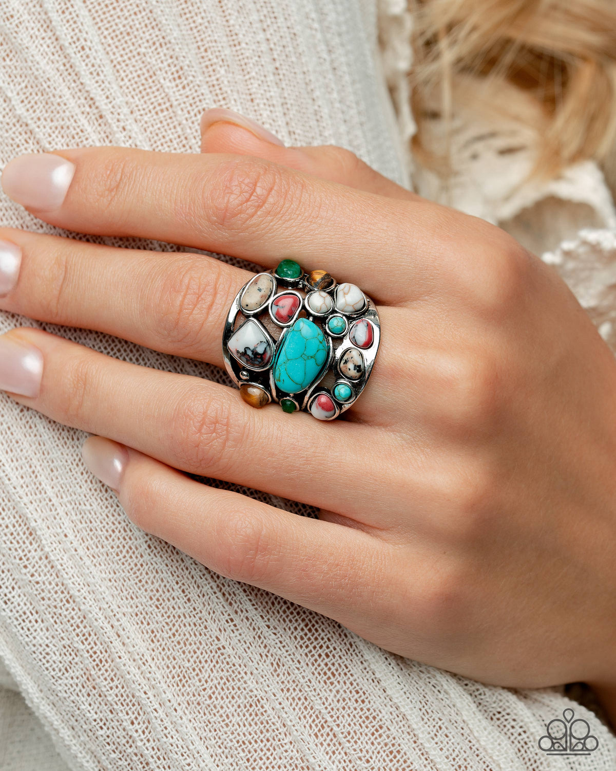 Medley Mayhem Multi Stone Ring - Paparazzi Accessories