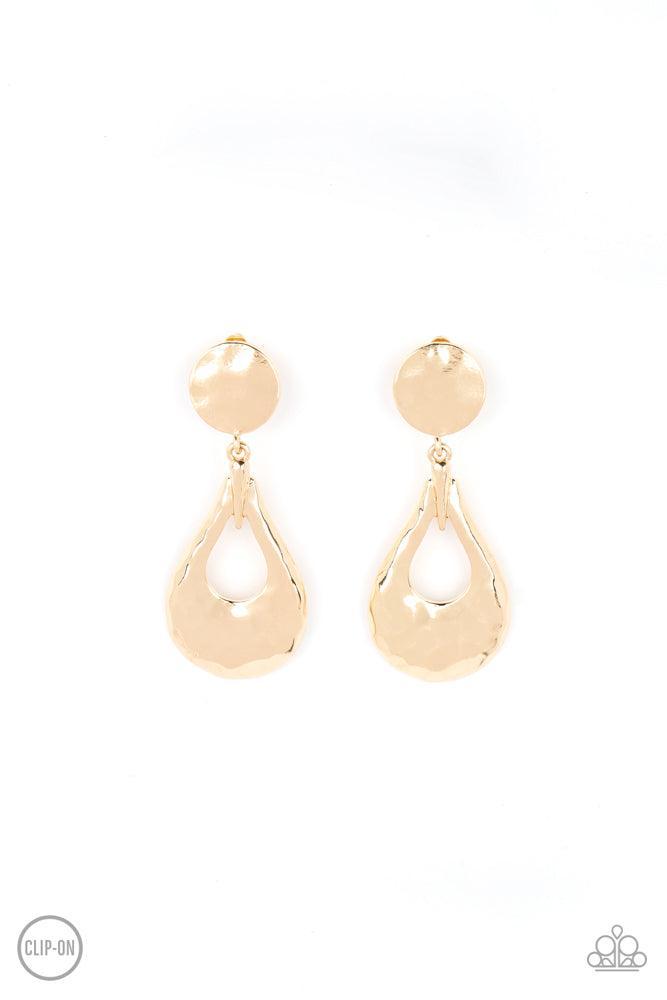 Metallic Magic Gold Earrings - Paparazzi Accessories