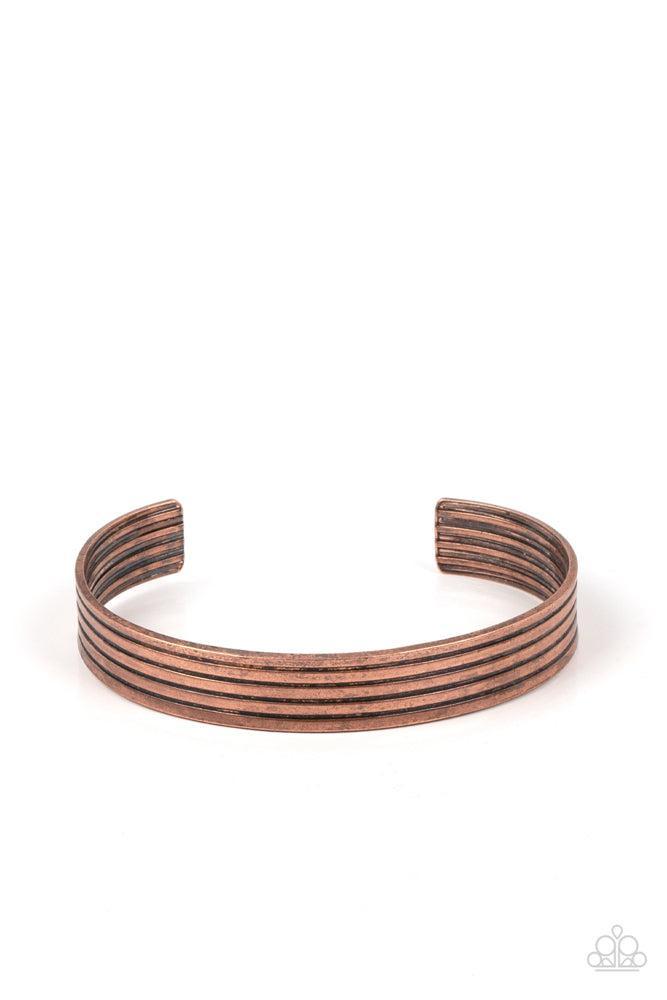 Metro Lineman Men's Copper Cuff Bracelet - Paparazzi Accessories