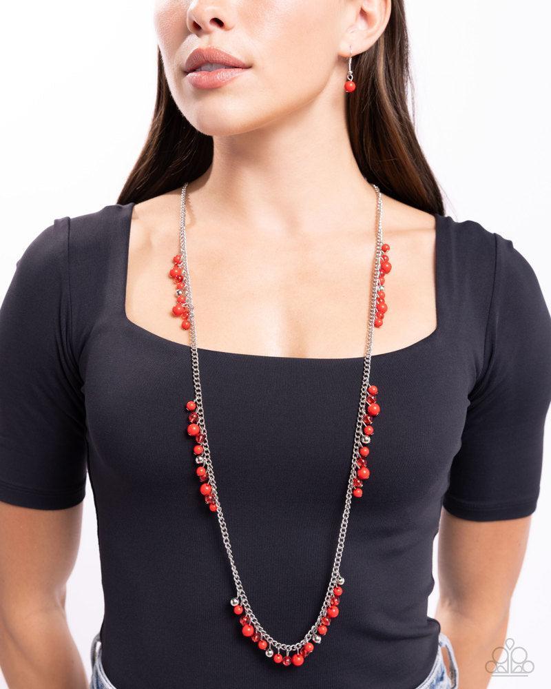 Miami Mojito Red Necklace - Paparazzi Accessories