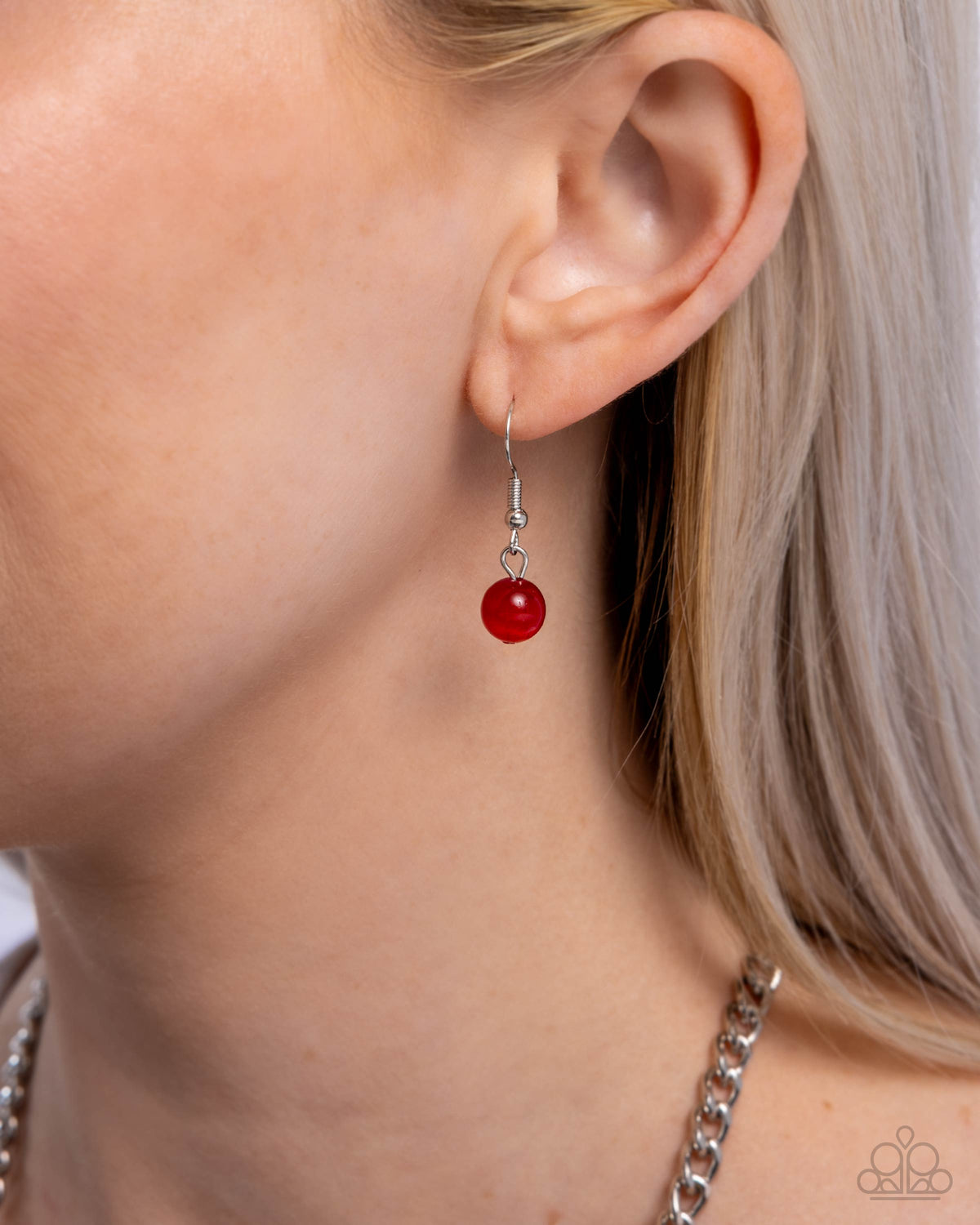 Midsummer Masterpiece Red Cat's Eye Necklace - Paparazzi Accessories - free matching earrings - CarasShop.com - Paparazzi Jewelry by Cara Jewels