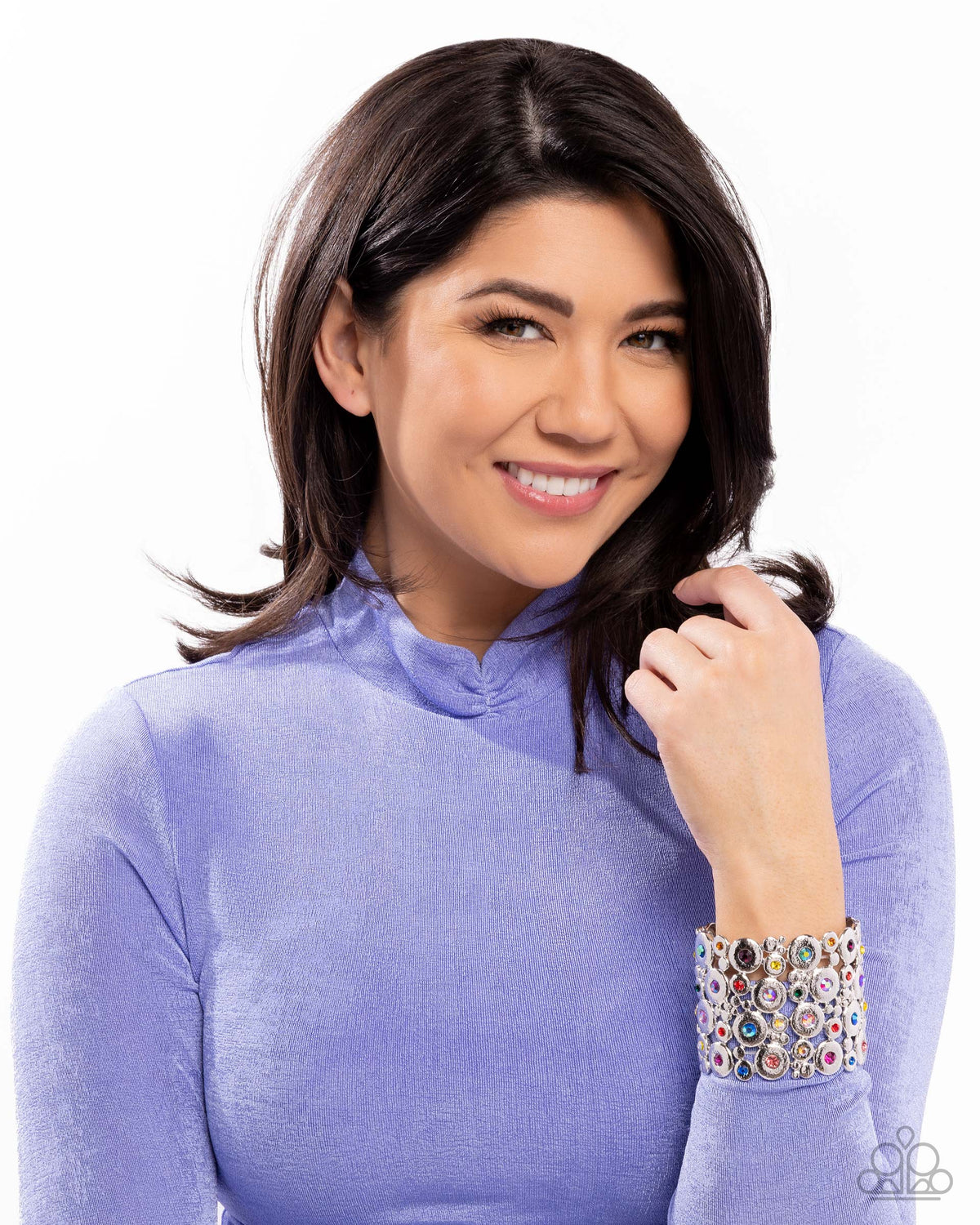 Millennial Medley Multi Rhinestone & Silver Bracelet - Paparazzi Accessories