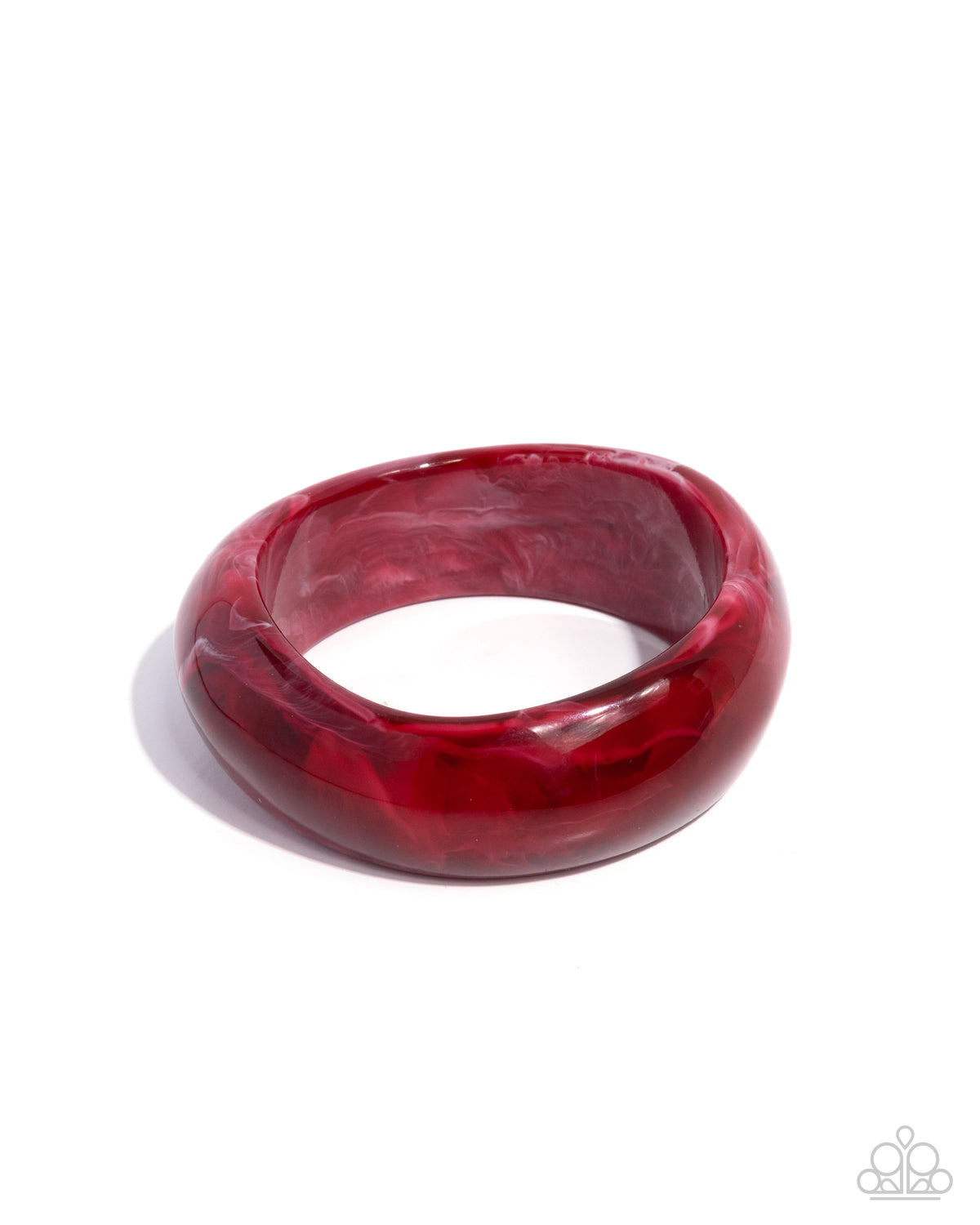 Modest Mirage Red Acrylic Bracelet - Paparazzi Accessories